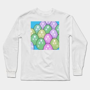 Family Memories: Making Easter Eggs 4 (MD23ETR015) Long Sleeve T-Shirt